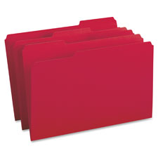 Bus. Source 1/3-cut Tab Legal Colored File Folders