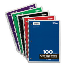 Tops 1-subject College-ruled Notebook