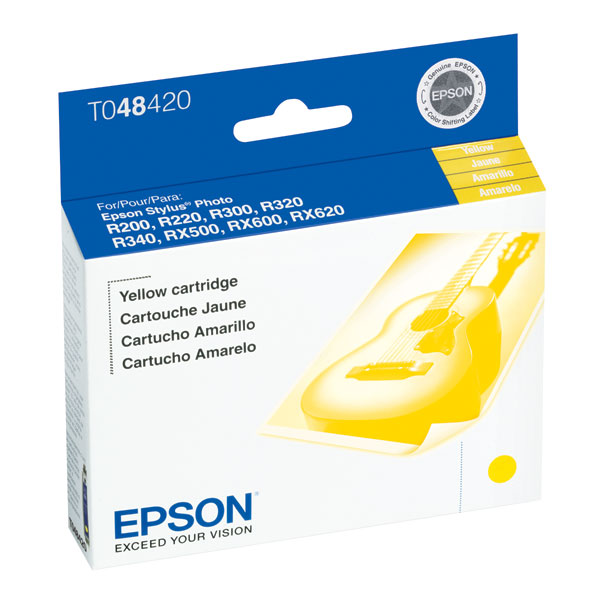 Epson T048420 (Epson 48) Yellow OEM Inkjet Cartridge