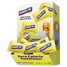 Genuine Joe Zero Calorie Sweetener Yellow Packets
