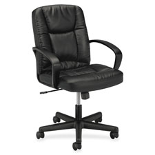 HON VL171 Exec Swivel Mid-back Leather Chair