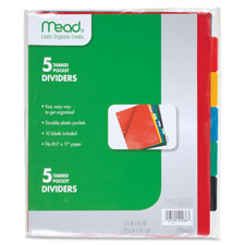 Mead 5 Tabbed Pocket Dividers