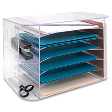 Bus. Source 6-tray Jumbo Desk Sorter