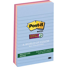3M Post-it Super Sticky 4"x6" Bali Lined Notes