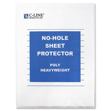 C-Line No-Hole Poly Sheet Protectors