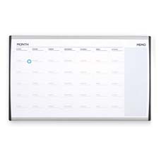 Quartet Arc Frame Magnetic Dry-erase/Cork Calendar