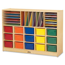 Jonti-Craft Colored Tray Sectional Cubbie Storage