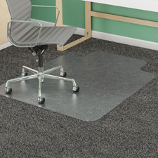 Deflecto Med-pile Clear SuperMat Lipped Chairmat