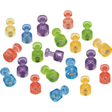 Quartet Assorted Colors Magnetic Push Pins