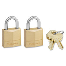 Master Lock Three-Pin Brass Tumbler Locks