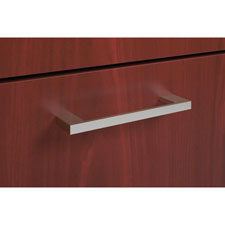 HON BL Series Laminate Desk Polished Arch Pull