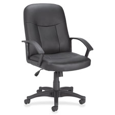 Lorell 84869 Leather Managerial Mid-back Chair