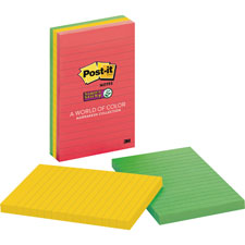 3M Post-it Super Sticky Marrakesh Lined Notes