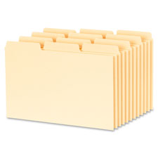 Oxford 1/3 Cut Blank Tab Index Card Guides