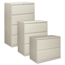 HON Brigade 800 Series Light Gray Lateral Files