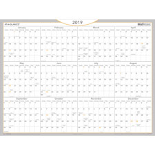 At-A-Glance WallMates Dry-Erase Yrly Wall Planner