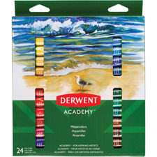 Mead Derwent Academy 24 Watercolor Paint Tubes