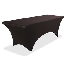 Iceberg Stretch Fabric Black Table Cover