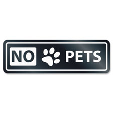 U.S. Stamp & Sign NO PETS Window Sign