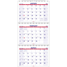 At-A-Glance 3-mth View Wall Calendar