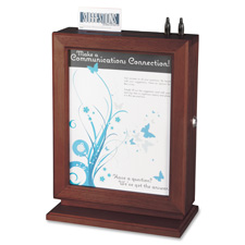 Safco Customizable Mahogany Suggestion Boxes