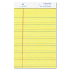 Sparco Canary Paper Junior Writing Pads