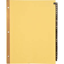 Bus. Source 1-31 Black Leather Tab Index Dividers