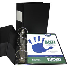 Samsill Clean Touch Round Ring Black Binder