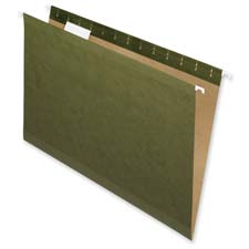 Nature Saver Recycled Green Hanging File Folders