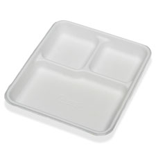 SKILCRAFT 3 Compartment Disposable Plates