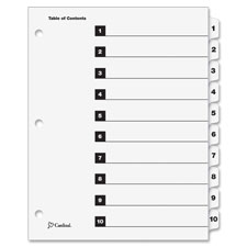 Cardinal OneStep Numbered Index System