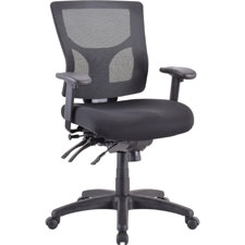 Lorell Multifunctional Mesh Mid-back Exec. Chair