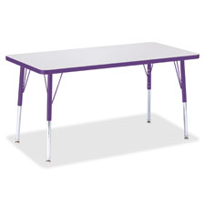 Jonti-Craft Adult Hgt Color Edge Rectangle Table