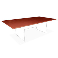 Lorell Essentials Cherry Rectangular Conf Tabletop