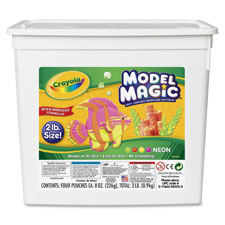 Crayola Model Magic Neon Modeling Material Bucket