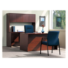 HON 10500 Series Mahogany Laminate Office Desking
