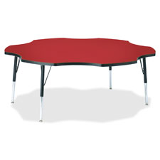 Jonti-Craft Elem. Height Classic Six-leaf Table