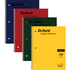 Oxford Bright Primary Color Wirebound Notebook