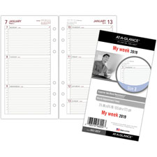 Day Runner Weekly Planner Refill Pages