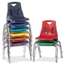 Jonti-Craft 12" Chrome-plated Leg Stacking Chairs