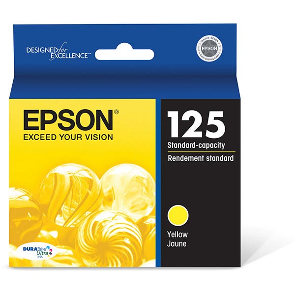 Epson T125420 (Epson 125) Yellow OEM Inkjet Cartridge