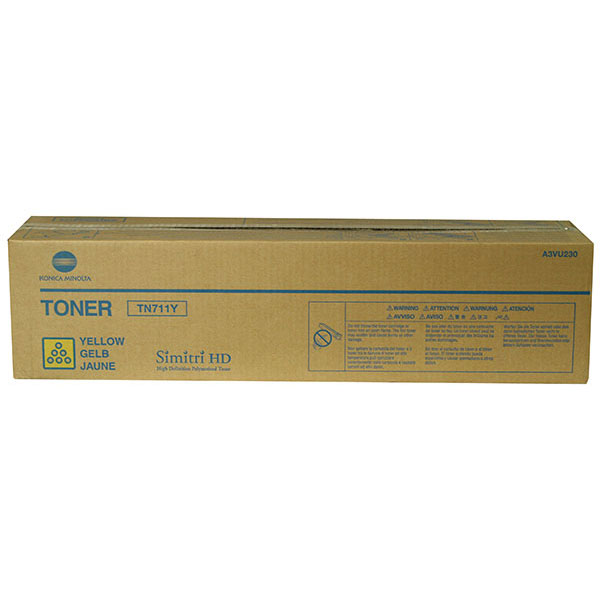 Konica Minolta A3VU230 (TN-711Y) Yellow OEM Toner Cartridge