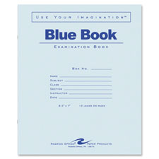 Roaring Spring Wide-ruled Blue Examination Book