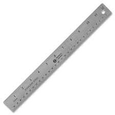 Bus. Source Nonskid Stainless Steel Ruler