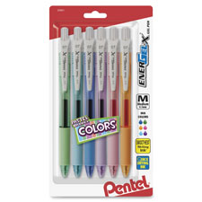 Pentel EnerGel-X 07 Pastel Color Gel Ink Pens