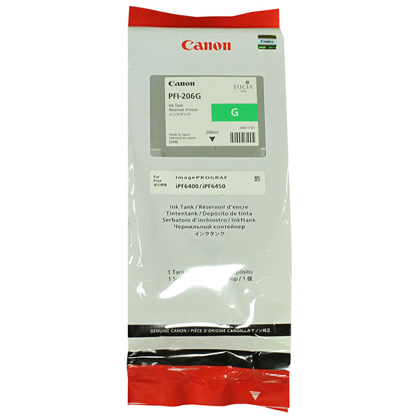 Canon 5310B001 (PFI-206Green) Green OEM Ink Cartridge