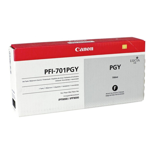 Canon 0910B001 (PFI-701PGY) Photo Gray OEM Inkjet Cartridge