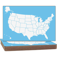 Flipside Prod. US Map Dry-erase Board