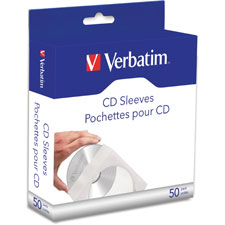 Verbatim Clear Window CD/DVD Paper Sleeves