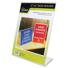 NuDell Clear Plastic Sign